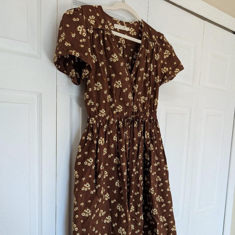 Christy Dawn Brown Floral Maxi Dress